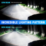 9005 HB3 9006 HB4 H1 H4 H7 H11  LED Headlight Bulbs 12V 50W 6000K Cool White 6000LM IP68 Waterproof Car Headlight Kit