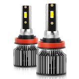 H11 H8 H9 9005 9006 LED Headlight Bulbs 6000K White Super Bright 6000LM 50W Plug-and-Play for Fog Lights Low Beam