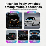 2PCS 13.7"x4.01" Devil Eyes Light for Windshield – Flexible LED Screen 20*64 Pixel Dual Screen Sync, LED Eyes for Cars/Trucks/SUVs/RV, App Controlled Animated Windshield LED with Custom Text & Graphics