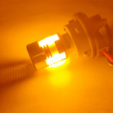 1156 BA15S P21W LED Amber Blinker Turn Signal Bulb Super Bright with Cooling Fan Non-Polarity Canbus Decoder Anti Flicker Error Free Stable Performance 12V DC