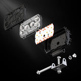 4.45 Inch LED Working Light DRL, 9-30V 28W 2800LM IP67 Waterproof Combo Beam Lamp, Heat Dissipation Aluminum Shell Offroad Work Light for SUV Van Camper Off-Road Trip