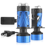 H4 Bi-LED Projector Lens Headlight Bulb 6000K 120W 16000LM White High Low Beam for Motorcycle & Automotive Use