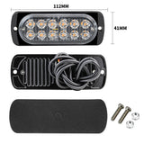 Heavy Duty Truck LED Side Marker Light IPX-4 Waterproof Sealed Housing, 12V-24V Surface Mount for Semi Trailer Lorry Bus