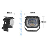 LED Motorcycle Spotlight IP67 Waterproof, 9-30V Universal Fit, 7.7W Different Lighting Mode Steady on / Strobe FlashShockproof for Off-Road Adventures