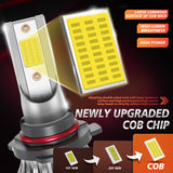 H11/H8/H9/H1/H7/H4/9005/9006 H7 LED Bulbs with Compact Design, 48W 4800LM 6000K White, Ultra-Thin Connector, Easy DIY Installation for Hatchbacks and Sedans