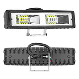 5.91 Inch Rectangle LED High Lumen Work Light, 3800LM Combo Beam 12V IP67 Heavy Duty Fully Sealed, Durable Rectangle Driving Lamp for Excavator Tractor 4x4 Overland Vehicles