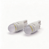 T10 Ceramic LED Bulb 194 168 Replacement, 6000K Cool White 360° Full Angle for Car Dome Map Door License Plate Light 12V （ Smoked Bullet shaped Lens）