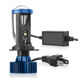 H4 LED Headlight with Built-in Projector Lens 90W 14000LM 6000K Xenon White Super Bright Direct Replacement Bulb