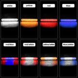 Super Bright 12-LED Side Marker Light for Trucks Trailers Steady Lighting Strobe Flash IPX-4 Waterproof Sealed Housing, 12V-24V Universal Clearance Indicator Lamp