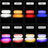 Heavy Duty Truck LED Side Marker Light IPX-4 Waterproof Sealed Housing, 12V-24V Surface Mount for Semi Trailer Lorry Bus
