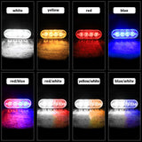 12-24V Universal LED Truck Side Marker Lights, 4 LED IPX-4 Waterproof Steady Strobe Flash, All-Weather Durable