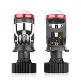 H4 Mini Projector Lens LED Headlight 6000K White 16000LM 130W No Dark Spots Super Bright Driving Light Bulb