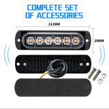 Universal 12V-24V LED Side Marker Light – IPX-4 Waterproof Clearance Lamp for Truck Trailer RV Camper Boat Lorry Bus, Surface Mount