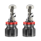 H4 H7 9005 9006 H11 LED Projector Headlight Bulb 6000K White 60W 8000LM High Low Beam with Clear Cut-Off Anti-Glare Design