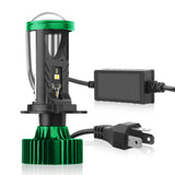 H4 LED Lens Projector Bulb 6000K White 90W 14000LM Super Bright 12V-24V Headlight Conversion Kit for Truck SUV Van