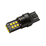 7443 W21/5W LED Bulb 12V 3030 15 Leds Super Bright Amber Stop Red Tail Light Turn Signal Light Blinker Brake Reversewith Heat Sink