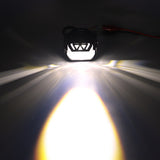 LED Motorcycle Spotlight IP67 Waterproof, 9-30V Universal Fit, 7.7W Different Lighting Mode Steady on / Strobe FlashShockproof for Off-Road Adventures