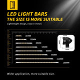 6.57 - 49.61 Inch Double Row Curved Off Road Bar, 20W-160W 2000LM-16000LM 9-30V IP67 Waterproof Anti-Fog LED Bar, Heat Dissipation Design, Offroad Combo Light for Wrangler 4X4 Off-Road Refit