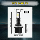 880 LED Fog Bulbs 3000K Amber CANBus Ready No Error for Toyota Yaris Honda Fit