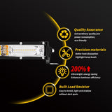 6.57 - 49.61 Inch Double Row Curved Off Road Bar, 20W-160W 2000LM-16000LM 9-30V IP67 Waterproof Anti-Fog LED Bar, Heat Dissipation Design, Offroad Combo Light for Wrangler 4X4 Off-Road Refit