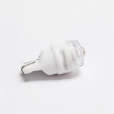 T10 194 Ceramic LED Bulb 12V Long Lifespan 50,000 Hours Heat-Resistant for Car Interior Dome Map License Plate Light (Transparent Top circle dot lens)