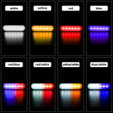 12-24V LED Truck Side Marker Lights, 6 LED 12-24V IPX-4 Waterproof, Steady Lighting Strobe Flash Guide LightHigh Brightness for Heavy Duty Vehicles, Easy Install