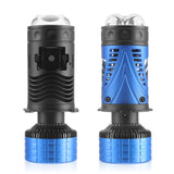H4 Bi-LED Projector Lens Headlight Bulb 6000K 120W 16000LM White High Low Beam for Motorcycle & Automotive Use