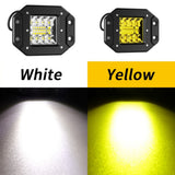4.72 Inch LED Industrial Working Light, 16W 1600LM 9-30V Ultra Wide DC Voltage Range, IP67 Rustproof Waterproof Anti-Corrosion, Square Flood Light for Construction Machinery & Farm Vehicles