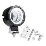 LED Motorcycle Spotlight + DRL, IP67 Waterproof, 20W 1800LM 9-30V DC, High Lumen, Energy-Saving, Easy DIY Installation for All Motorcycle Models