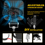 2.52 Inch Round Square Mini LED Working Light, 21W 2100LM 7 3030 SMD, IP67 Waterproof 9-30V, for Motorcycle ATV SUV, Small Size High Brightness, Reverse Backup Light
