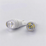 T10 Ceramic LED Bulb 501 Wedge 12V for Car Interior Dome Map License Plate Light （Transparent Cake Shape Lens）