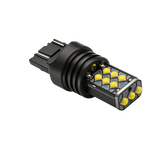 7443 W21/5W LED Bulb 12V 3030 15 Leds Super Bright Amber Stop Red Tail Light Turn Signal Light Blinker Brake Reversewith Heat Sink