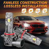 9006 9005 H11 H7 H4 LED Headlight Kit, 300% Brighter Than Halogen, 6000K Daylight, 30W 5000LM, Built-in Decoder, 1:1 Size Non-Polarity, Plug and Play for GMC, Dodge Ram