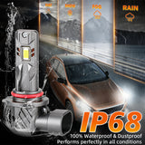9006 9005 H11 H7 H4 LED Headlight Kit, 300% Brighter Than Halogen, 6000K Daylight, 30W 5000LM, Built-in Decoder, 1:1 Size Non-Polarity, Plug and Play for GMC, Dodge Ram