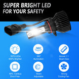 9005 HB3 9006 HB4 H1 H4 H7 H11  LED Headlight Bulbs 12V 50W 6000K Cool White 6000LM IP68 Waterproof Car Headlight Kit