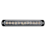 Super Bright 12-LED Side Marker Light for Trucks Trailers Steady Lighting Strobe Flash IPX-4 Waterproof Sealed Housing, 12V-24V Universal Clearance Indicator Lamp