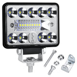 4 Inch Rectangle LED High Lumen Work Light, 2800LM 54W 9-30V IP67 Heavy Duty Fully Sealed, Durable Rectangle Driving Lamp for Excavator Tractor 4x4 Overland Vehicles