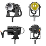 High Power LED Motorcycle Spotlight, IP67 Waterproof, 15W 1500LM 9-30V DC, Dual Color White/Yellow Spot Beam, Easy Installation for All Motorcycles