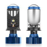 H4 LED Headlight with Built-in Projector Lens 90W 14000LM 6000K Xenon White Super Bright Direct Replacement Bulb