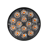 3.15 Inch Round LED Truck Side Marker Lights Emergency Warning Light, Steady Lighting + Strobe Flash14 LED 1000LM IPX-4 Waterproof, All-Weather for Van RV Semi Truck