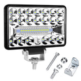 6Inch RectangleLED Working Light 108W, 5400LM White, 9-30V IP67 Waterproof, Fog Rain Snow Resistant, for 4x4 Off Road Truck SUV, Heavy Duty Aluminum Housing