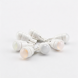 Upgraded T10 Ceramic LED Bulb W5W 194 168 6000K Xenon White 12V Vehicle Light Bulb for Interior Dome Map Door Courtesy Side Marker Trunk Light (Smoked Spot beam lens)