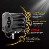 ZXREEK Canbus T10 12 3030 LED-Glühbirne 12 V-24 V Canbus 6000 K Innenkeil-Türleuchten (10 Stück)