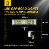 6.01 Inch LED Work Light 18W, 3800LM White Combo Beam, IP67 Waterproof, Shockproof, for Off Road 4x4 Truck SUV, Roof Bumper Grille Mount