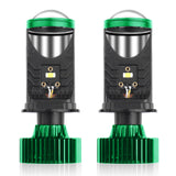 H4 LED Lens Projector Bulb 6000K White 90W 14000LM Super Bright 12V-24V Headlight Conversion Kit for Truck SUV Van