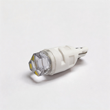 T10 Ceramic LED Bulb 2825 192 Compatible, Non-Polarity Plug and Play 5000K Natural White for Dashboard Gauge Cluster（ Six-sided lateral lens with a circular top）