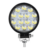 LED Work Light for Off Road, 42W 14 3030 SMD Spot Beam IP67 Waterproof, 6000K Pure White, 9-36V Wide Voltage, Durable Aluminum Alloy Housing