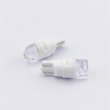 T10 Ceramic LED Bulb 360° Full Angle for Side Marker Door Reflector Clearance Light 26MM (Transparent Wedge Combo Beam Lens)