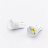 T10 LED Bulb Ceramic Base W5W 194 168 6500K White 12V Car Light Bulb for Interior Map Door Courtesy Side Marker Trunk Light  (Transparent Spot beam lens)