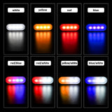 LED Truck Side Lights, DC 12-24V 4 LED IPX-4 Waterproof, Steady Lighting Strobe Flash Guide Light Fit for Trailer Pickup RV Van Auto Parts